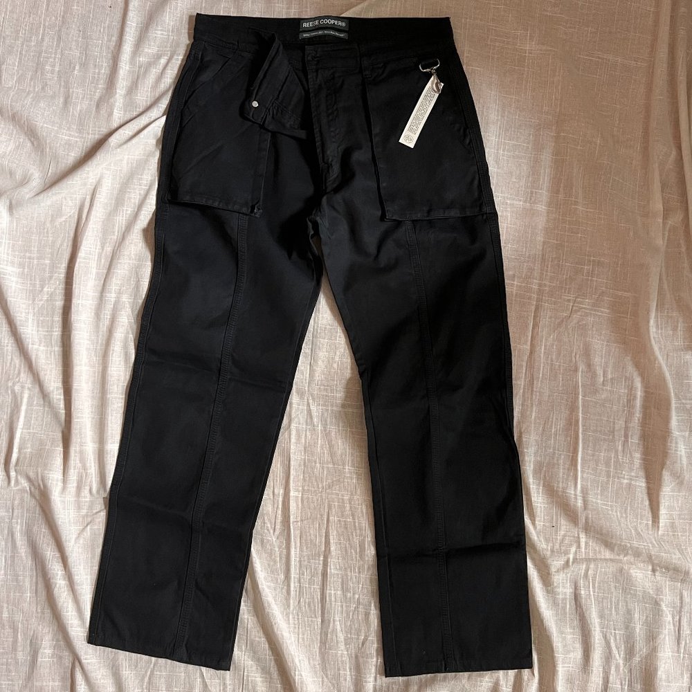 Cotton 3D Pocket Pant in Black